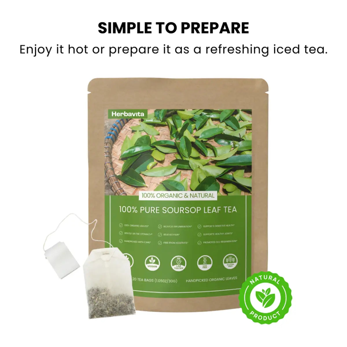 Organic Soursop Leaf Extract Tea